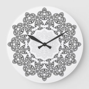 Farbe Ihr eigenes MANDALA - Farbbuch 3 Große Wanduhr