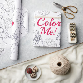 Farbe Ihr Personalisiertes Einhorn-Geschenk Geschenkpapier