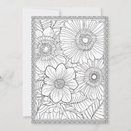 Farbe Ihre eigene elegante Blumenkarte Dankeskarte