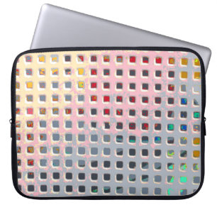 Farbe im Raster Laptopschutzhülle