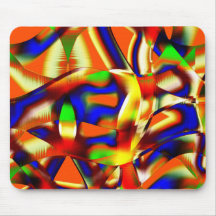 Farbe imposanter Farben, Orange und Blau gekämpft