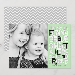 Farbe in der Vater Vatertagskarte Einladung