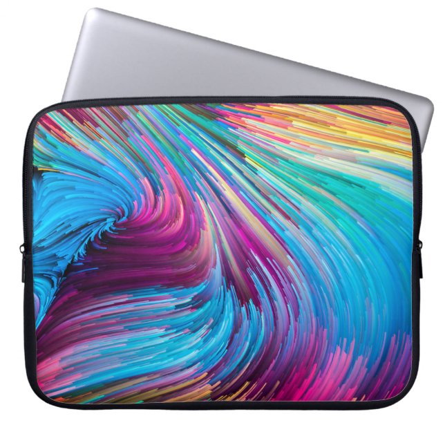 Farbe in Serie. Hintergrund Laptopschutzhülle (Vorderseite)