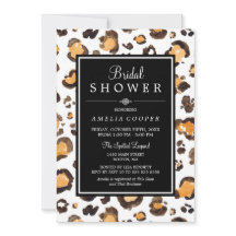 Farbe Leopard | Brautparty Einladung