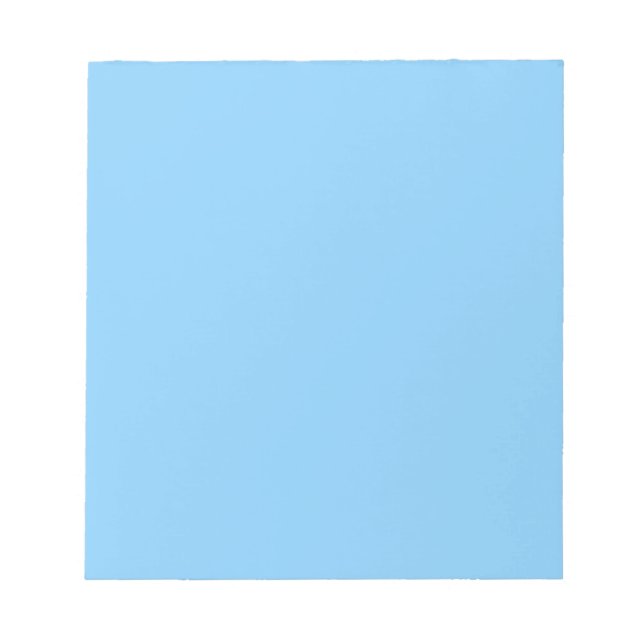 Farbe Licht Blau Notizblock (Vorderseite)