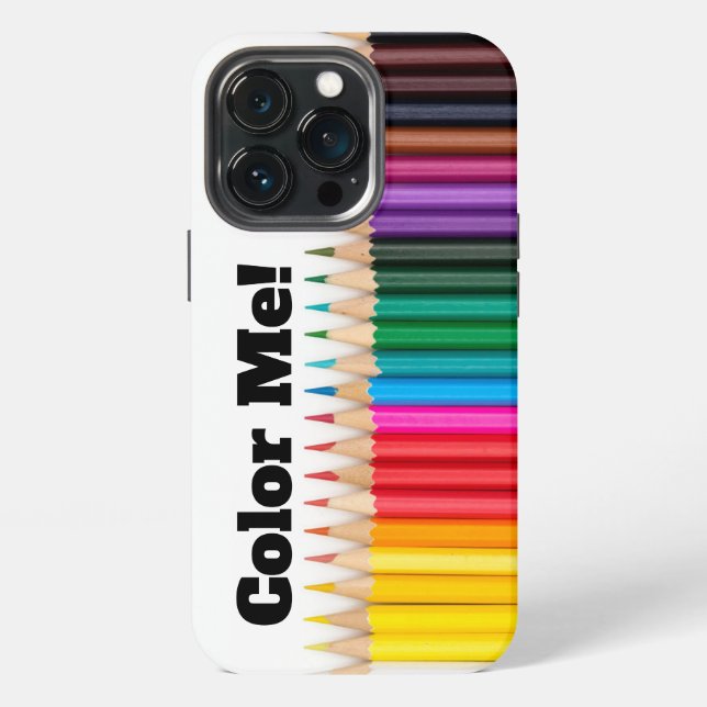 "Farbe!" Maßgeschneiderter Handy-Fall iPhone 13 Pro Hülle (Hinten)