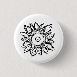 FARBE ME PEACOCK MANDALA BUTTON
