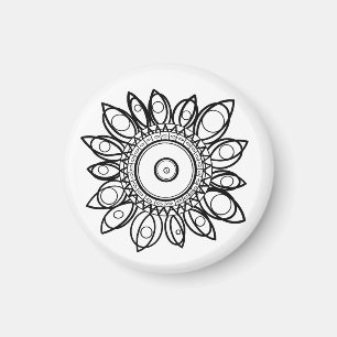 FARBE ME PEACOCK MANDALA MAGNET