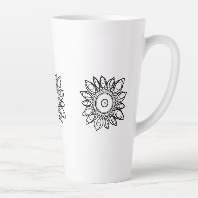 FARBE ME PEACOCK MANDALA MILCHTASSE (Rechts)