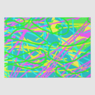Färbe meine Träume Kritzelmuster Expressive Kunst Seidenpapier