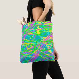 Färbe meine Träume Kritzelmuster Expressive Kunst Tasche