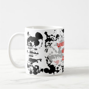 Farbe meines Lebens / Farbklekse   Schwarze Tinte Kaffeetasse