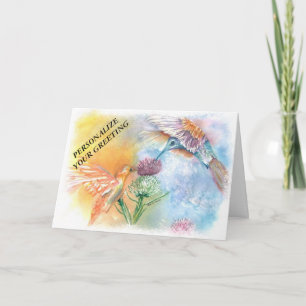 FARBE MENSCHENBIRDS ZOLLBEWEGLICHE GREETINGKARTE KARTE