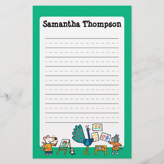 Farbe mit Maisy! Briefpapier (Vorderseite)