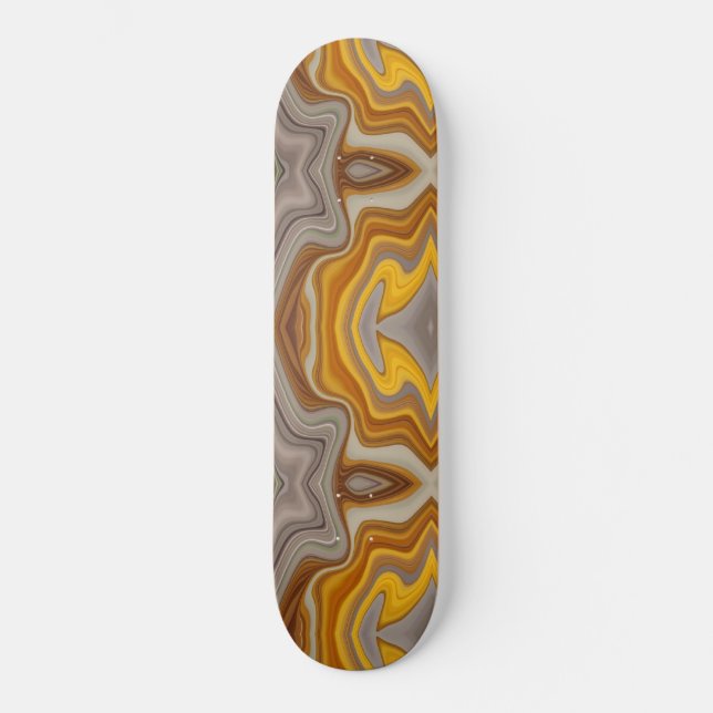 Farbe naranja con tonos de crudo skateboard (Vorderseite)