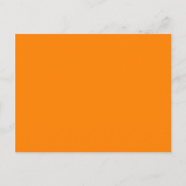 Farbe Orange Postkarte (Vorderseite)
