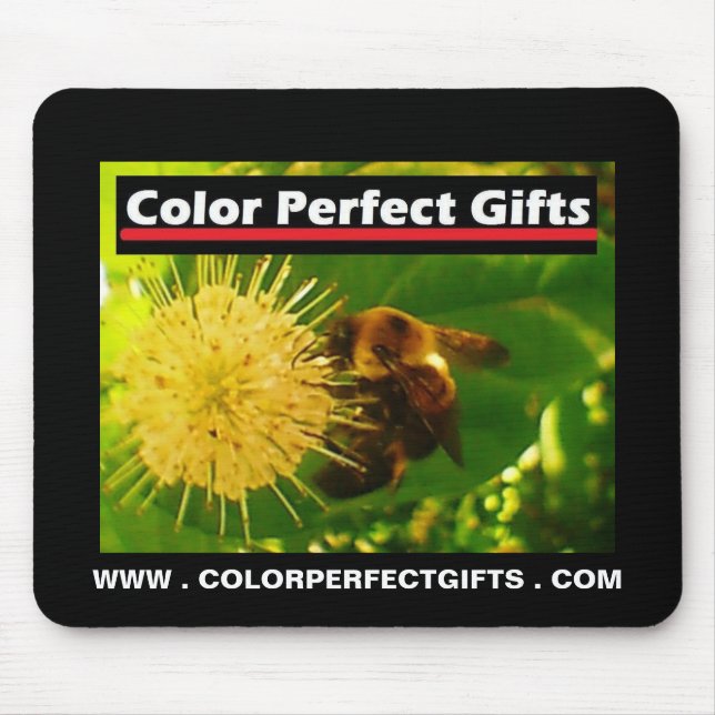 Farbe perfekt Geschenke Werbung Hummelnectar Mousepad (Vorne)