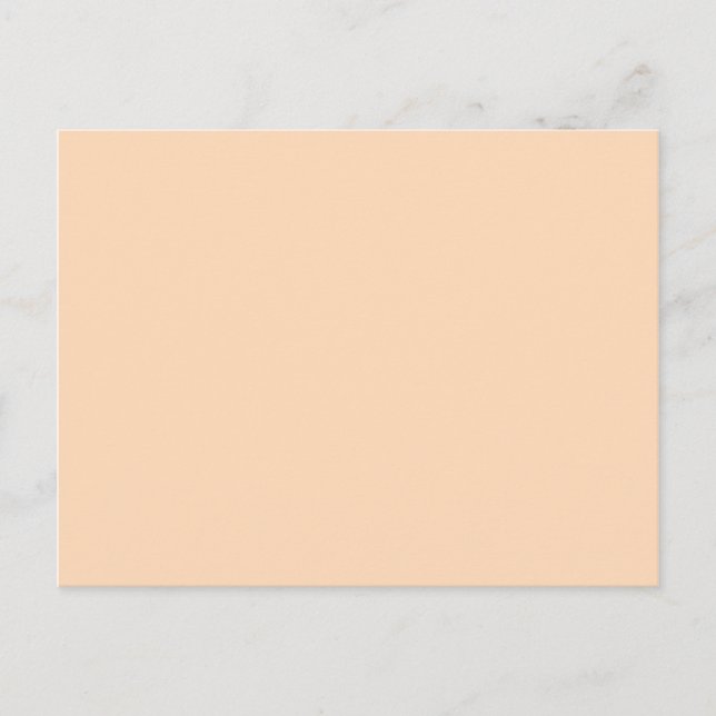 Farbe Pfirsich Puff Postkarte (Vorderseite)