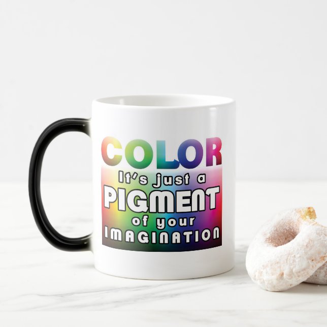 Farbe: Pigment der Fantasie FARBVERÄNDERUNG Tasse (Mit Donut)