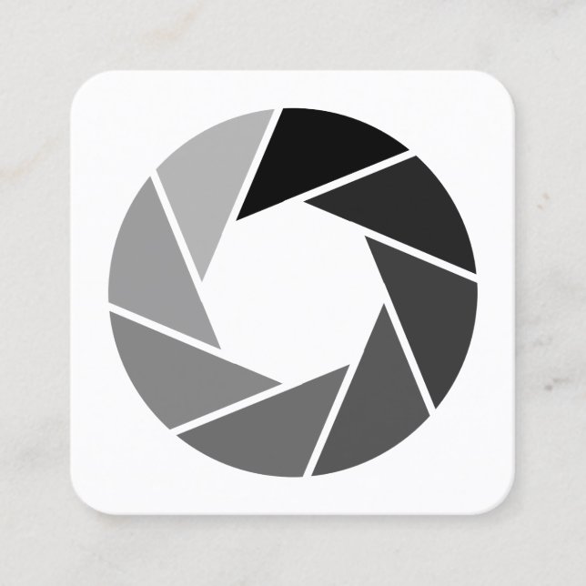 Farbe Quadratische Visitenkarte (Vorderseite)