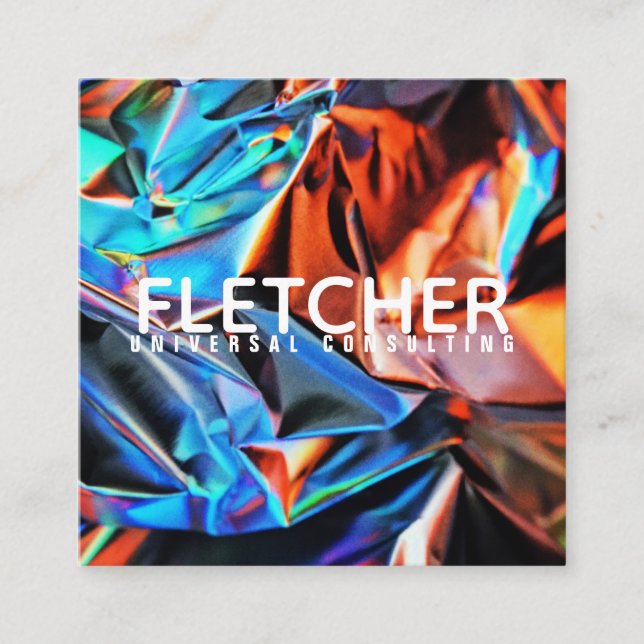 FARBE QUADRATISCHE VISITENKARTE (Vorderseite)