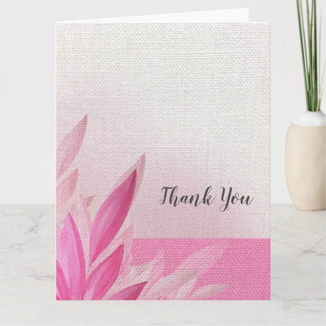 Farbe Rosa und Punk Dankeskarte (Vorderseite)