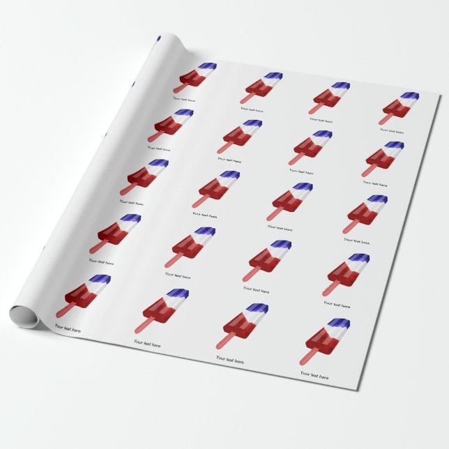 Farbe Rot und Blau Geschenkpapier (Ungerollt)