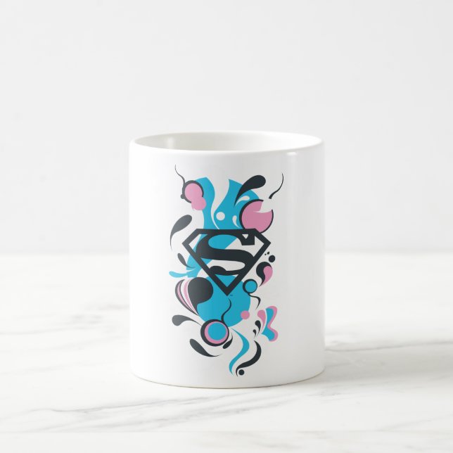 Farbe Splash Blau Kaffeetasse (Mittel)