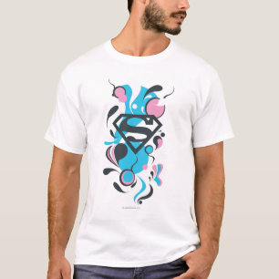 Farbe Splash Blau T-Shirt