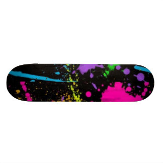 Farbe-Spritzer-rosa-lila Skateboard