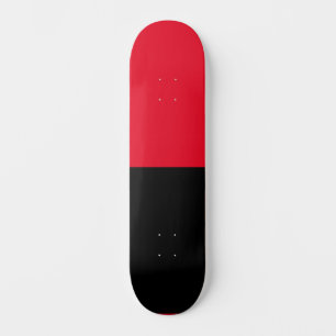 Farbe teilen halbe Schwarz und halb Rot Skateboard