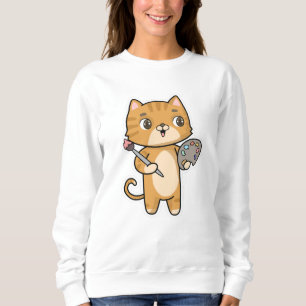 Farbe und Pinselstrich Sweatshirt