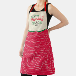 Farbe verändert den Text, die Freude an der Weihna Schürze