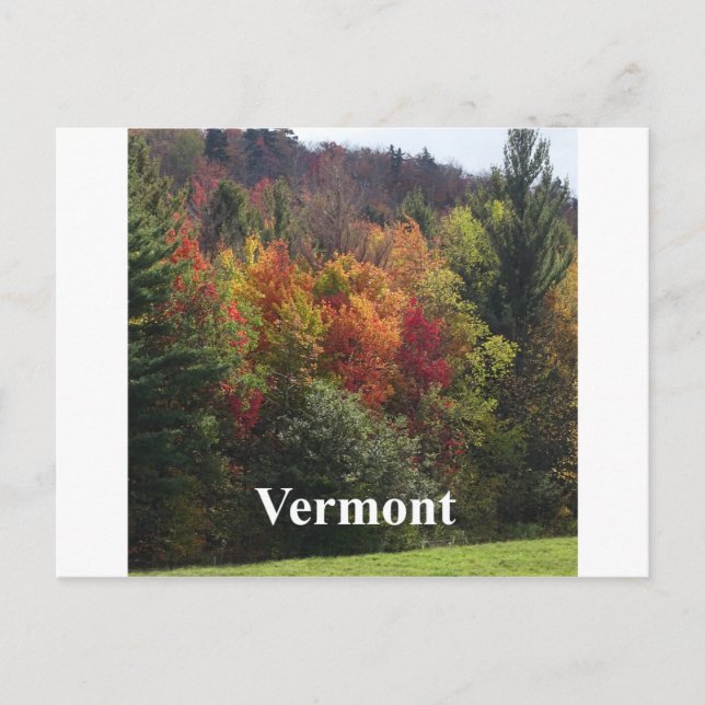 Farbe Vermont Postkarte (Vorderseite)