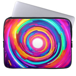Farbe Vortex: Dynamisches Design Laptopschutzhülle