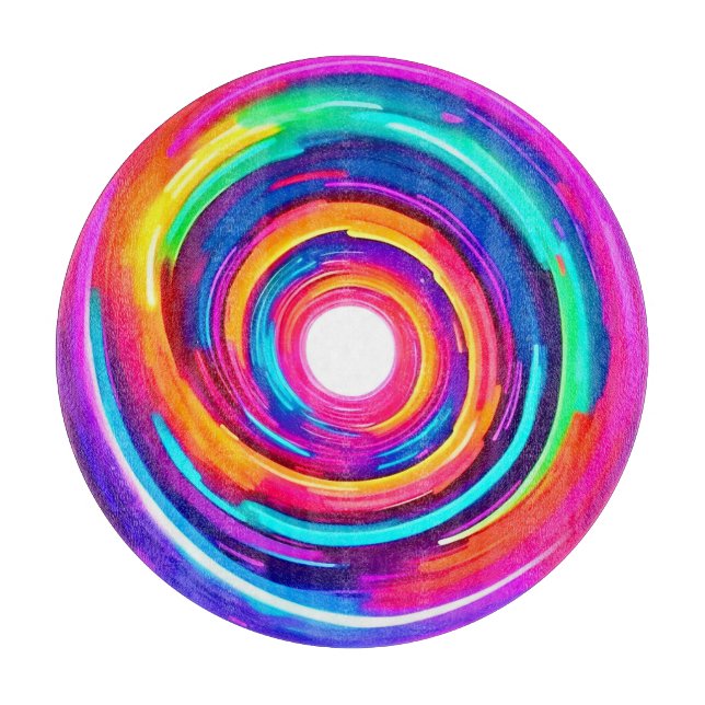 Farbe Vortex: Dynamisches Design Schneidebrett (Vorderseite)