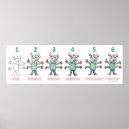 Farbe wie ein Monster Poster