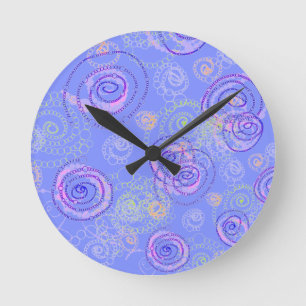 Farbe windt sich Uhr, Singrün Runde Wanduhr