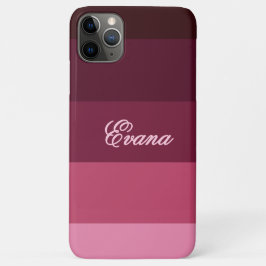FarbeBlock für rosa und braune StreifenName anpass Case-Mate iPhone Hülle