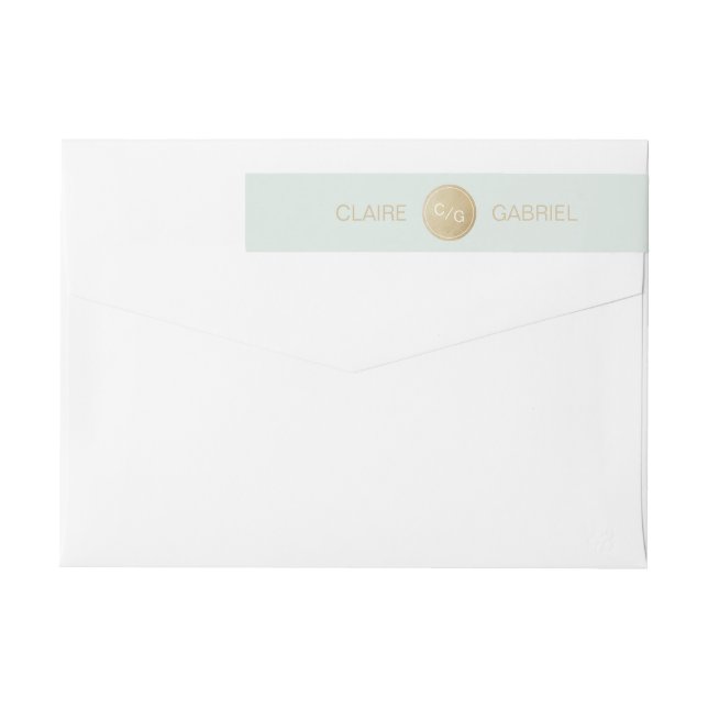 Farbeditierbare minimalistische moderne Hochzeitmo (Rückseite)