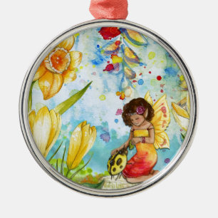 Farbefarbige Illustration Silbernes Ornament