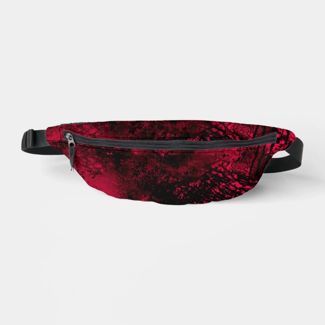 Farbeffekt Spritzer rot/schwarz Bauchtasche (Vorderseite)