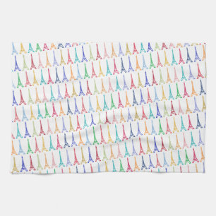 Farbeiffelturmmuster Handtuch