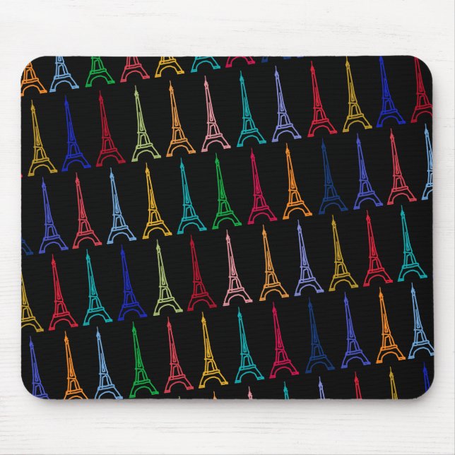 Farbeiffelturmmuster Mousepad (Vorne)