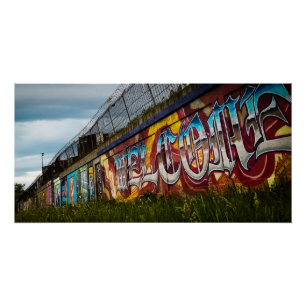 Farbempfang Mural Street Art Chicago Poster