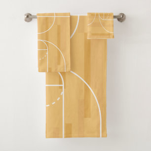 Farben anzeigen - Basketball Badhandtuch Set