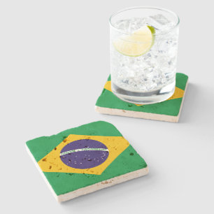 Farben anzeigen - Brasilien Steinuntersetzer
