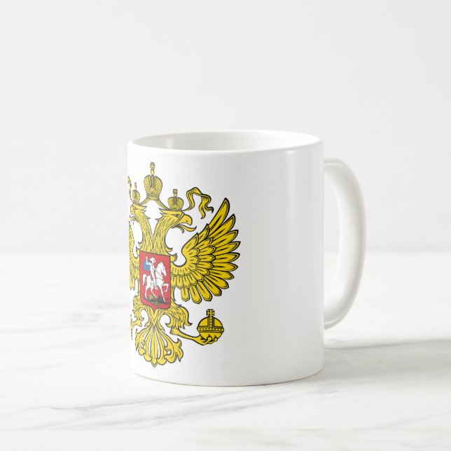 Farben anzeigen - Russland Kaffeetasse (VorderseiteRechts)