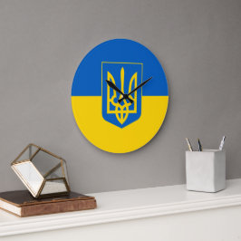 Farben anzeigen - Ukraine Große Wanduhr