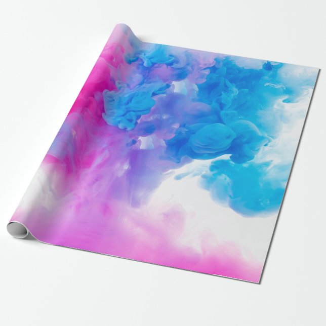 Farben Aquarell Farbe hell Geschenkpapier (Ungerollt)